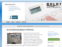 Tablet Screenshot of boldtair.com